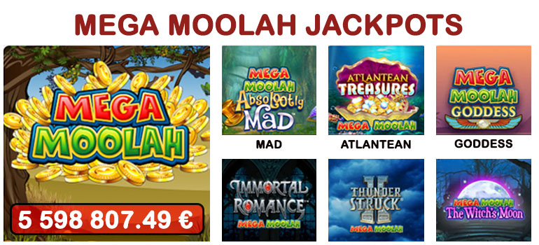 Jackpot Mega Moolah en Jeu en Décembre 2025